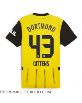 Borussia Dortmund Jamie Bynoe-Gittens #43 Maglia Gara Casa Repliche 2024-25